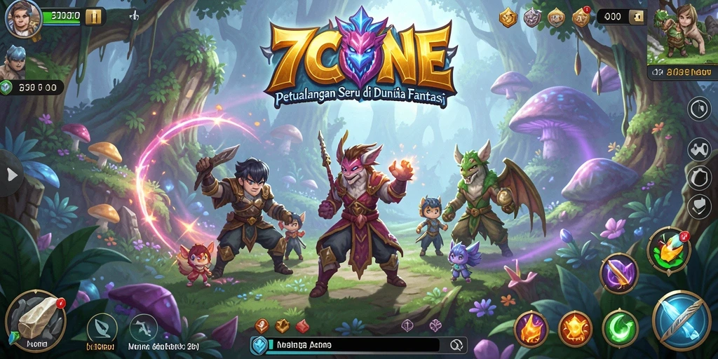 Screenshot gameplay 7CONE yang menunjukkan petualangan seru.