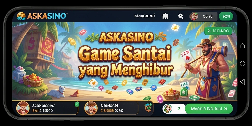 Tangkapan layar utama dari gameplay santai ASKASINO.