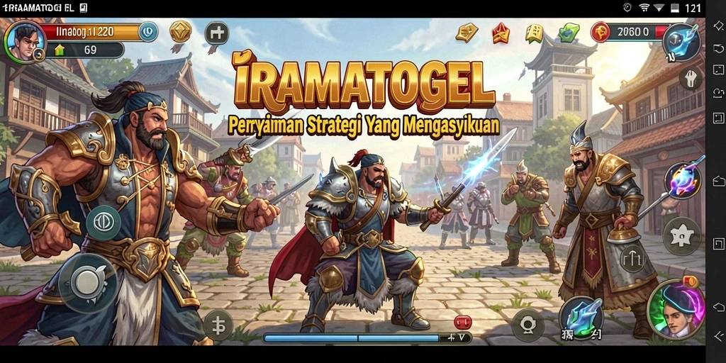 Tangkapan layar gameplay IRAMATOGEL menampilkan aksi strategi yang mendebarkan.