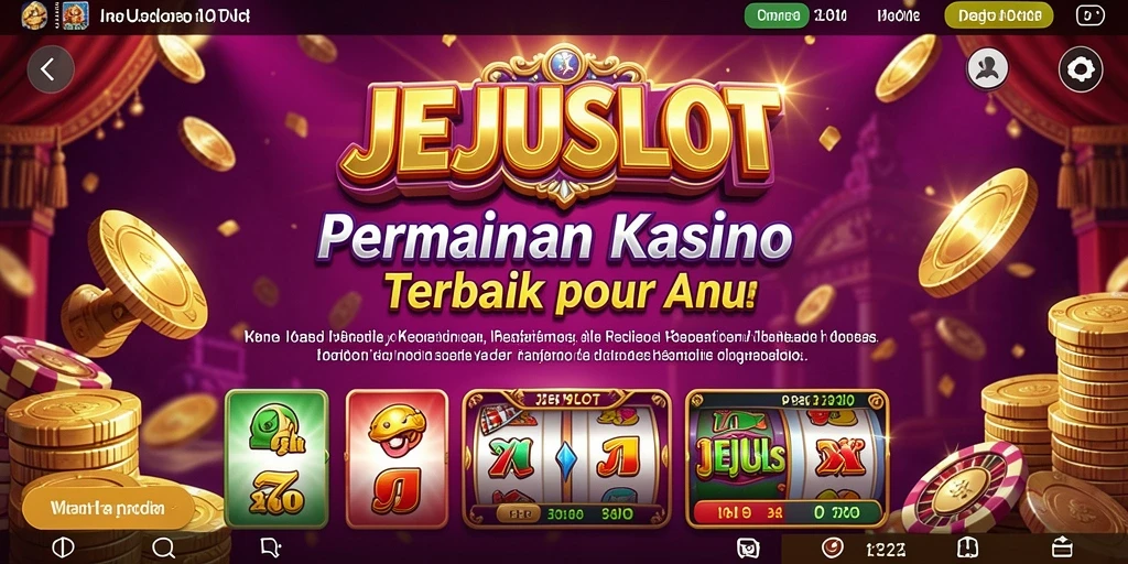 Tampilan gameplay menarik dari JEJUSLOT di kasino virtual.