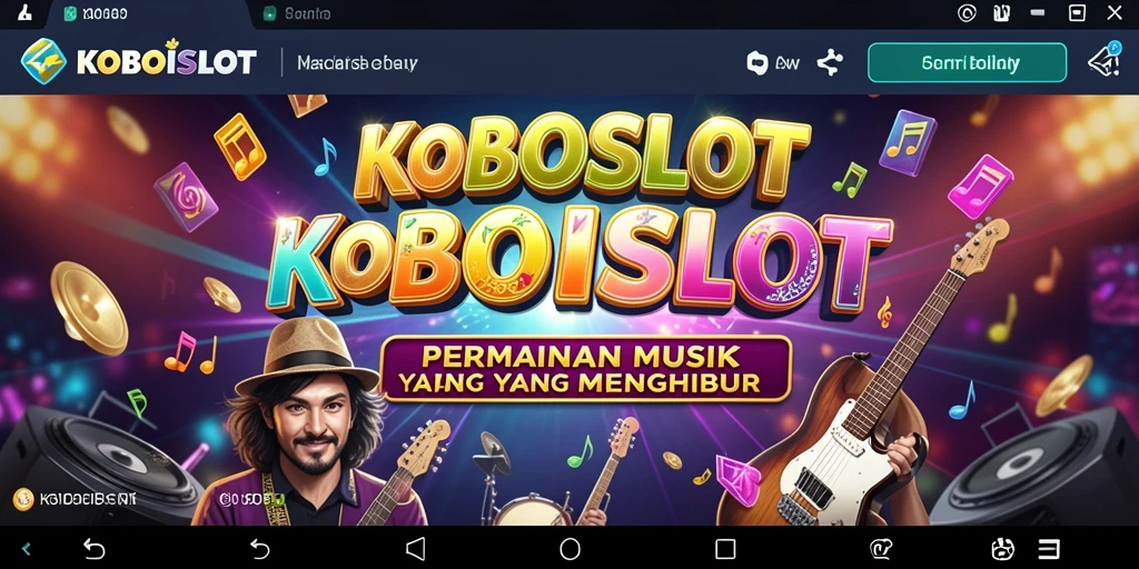 Screenshot <strong>KOBOISLOT</strong> menampilkan gameplay yang penuh warna dan melodi yang menarik.