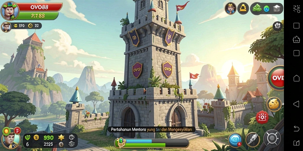 Tampilan gameplay menegangkan di OVO88 yang penuh strategi.