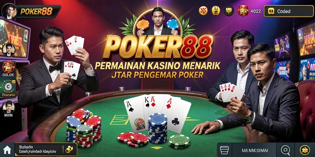 Tampilan menarik gameplay POKER88 yang seru dan menantang.