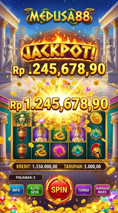 Tampilan antarmuka pengguna Medusa88 yang menarik.